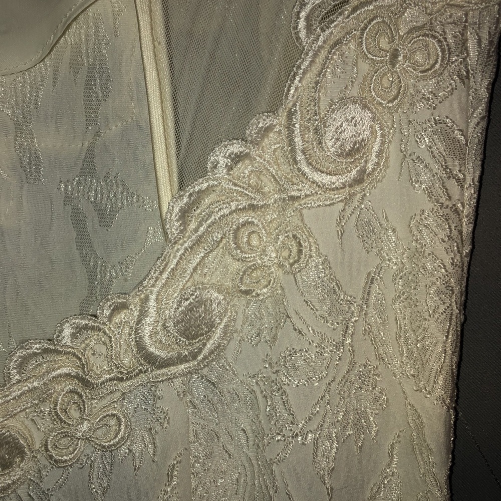 Beautiful Vintage Jessica McClintock Bridal Women's White Dress Size 11-12 - Picture 6 of 8